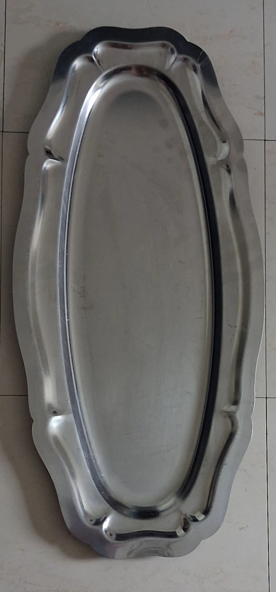 Set of 2 different stainless steel plates – photo 2
